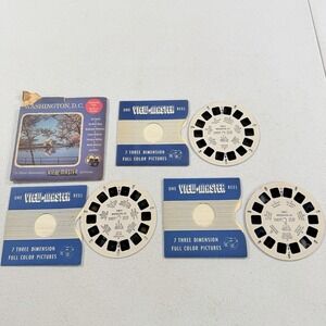 1955 Washington DC USA  VIEWMASTER 3 Reels, Sleeves View Master #136-A, B & C